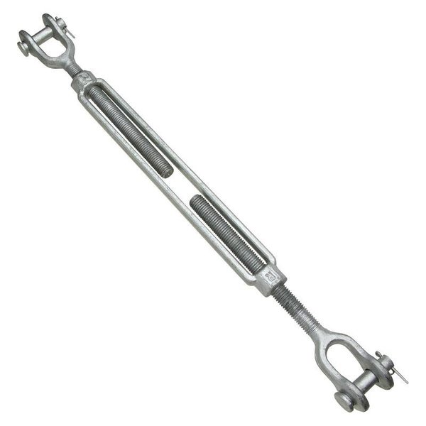 National Hardware 3276BC Series Turnbuckle, 4000 lb Working Load, 34 in Thread, 12 in TakeUp, Steel N177-618